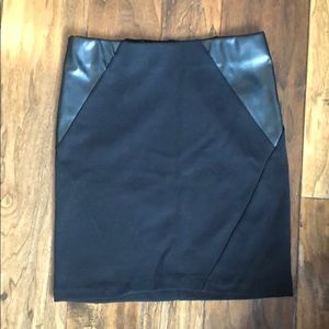 BNWT leather panel skirt